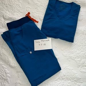 FIGS Alps Blue Aburi Scrub Set